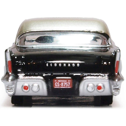 1957 Cadillac Eldorado Brougham - Ebony / Stainless Steel 1:87 Scale Diecast Model Car by Oxford Diecast
