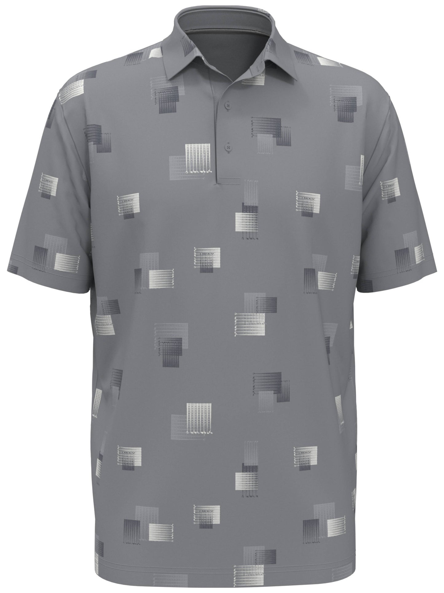 Mens 8 Essential Clubs Print Polo