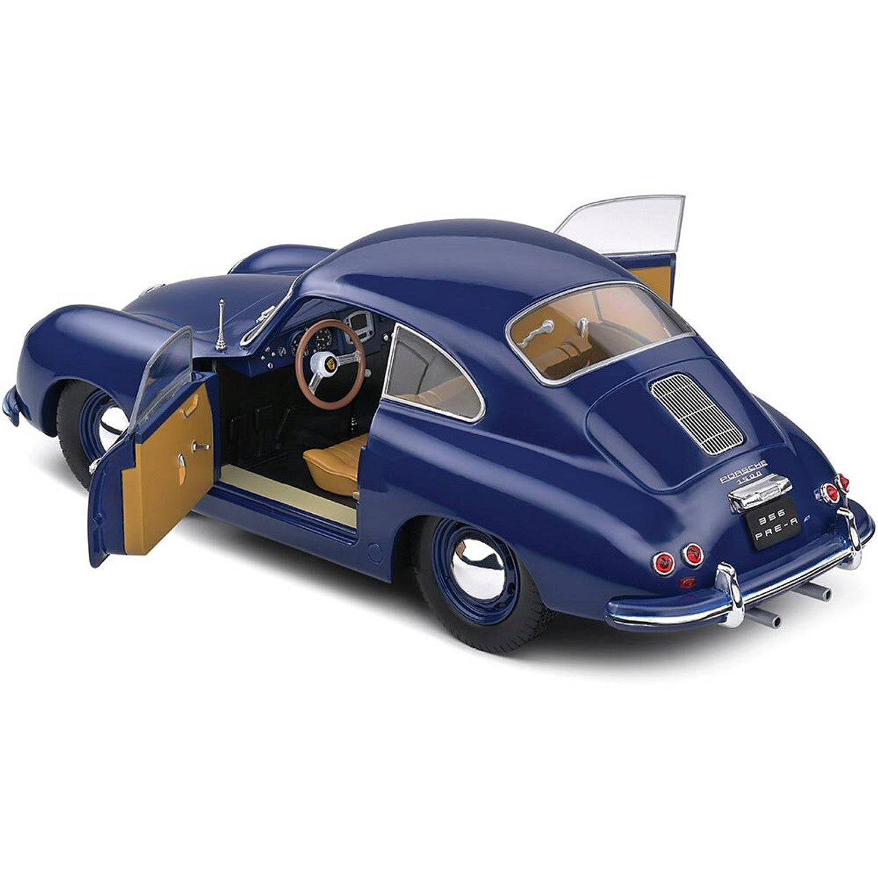 1953 Porsche 356 Pré-A - Blue 1:18 Scale Diecast Model Car by Solido