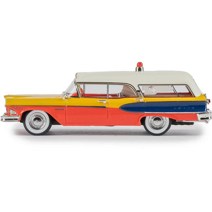 1958 Edsel Corsair Ambulance by Memphian Coachwork Co. - Orange 1:43 Scale Cast Resin Model Car by Esval Models