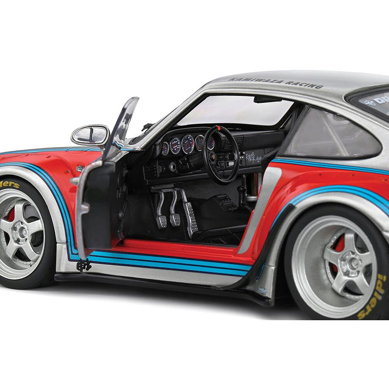2020 RWB Porsche Bodykit Martini Grey 1:18 Scale Diecast Model Car by Solido