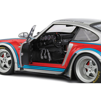 2020 RWB Porsche Bodykit Martini Grey 1:18 Scale Diecast Model Car by Solido
