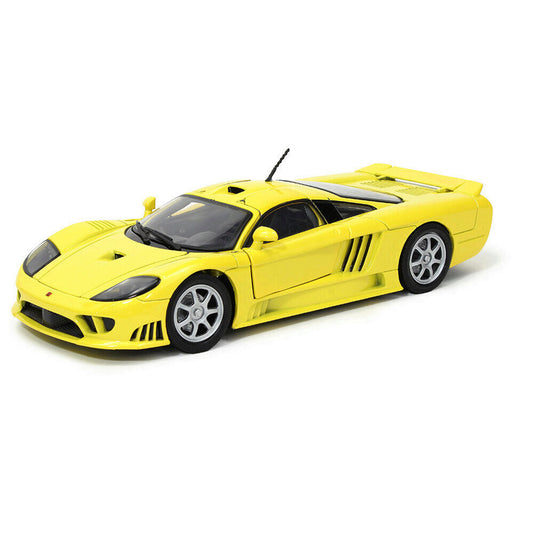 Saleen S7 - Yellow 1:18 Scale Diecast Model Car by Motormax