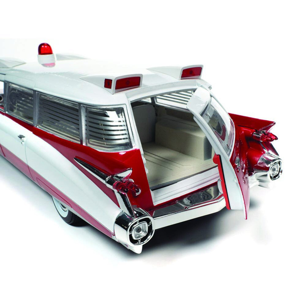 1959 Cadillac Eldorado Ambulance 1:18 Scale Diecast Model Car by Auto World