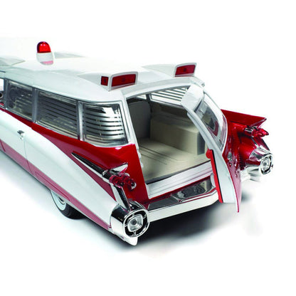 1959 Cadillac Eldorado Ambulance 1:18 Scale Diecast Model Car by Auto World