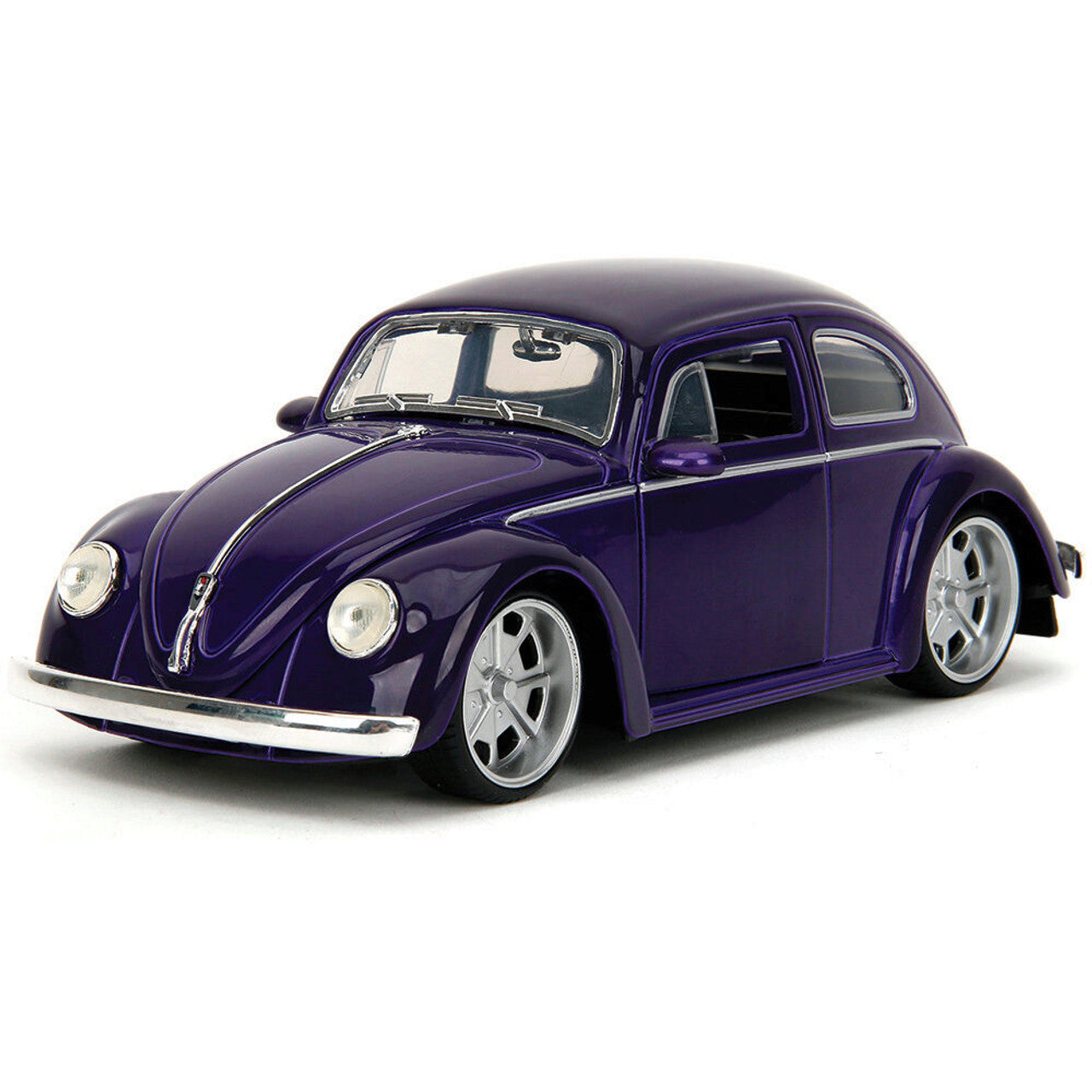 1959 VW Beetle w/Wednesday Addams & Thing Figure 1:24 Scale Diecast Model Car by Jada Toys