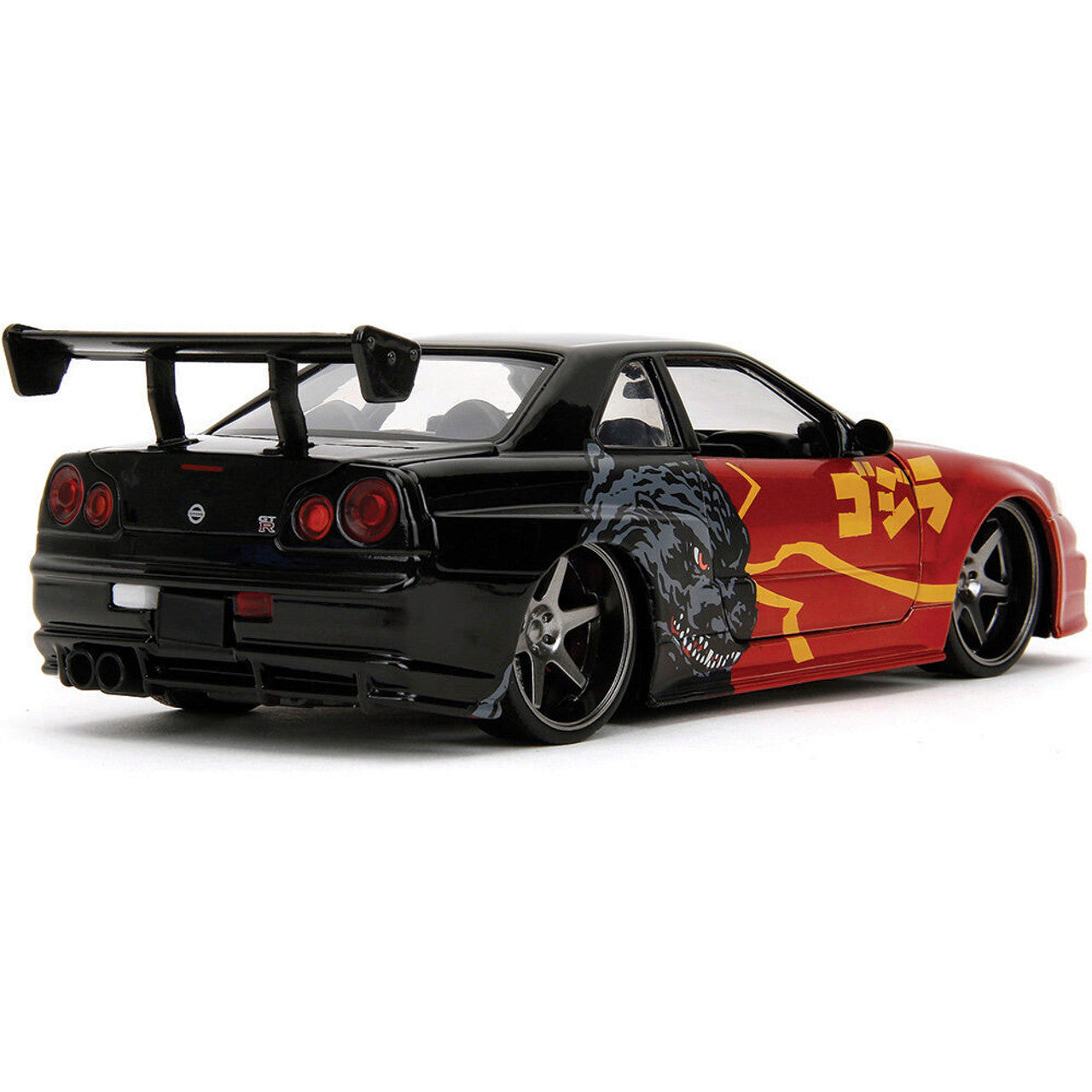 2002 Nissan Skyline GT-R (R34) - Godzilla 1:24 Scale Diecast Model Car by Jada Toys