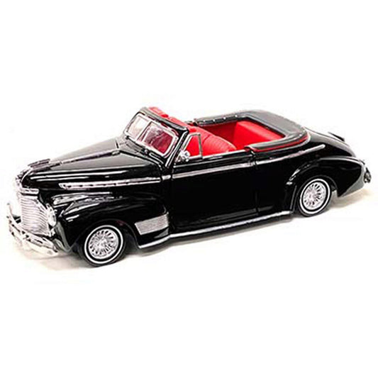 1941 Chevrolet Deluxe Convertible Low Rider - Black - Mijo Exclusive 1:24 Scale Diecast Model Car by Welly