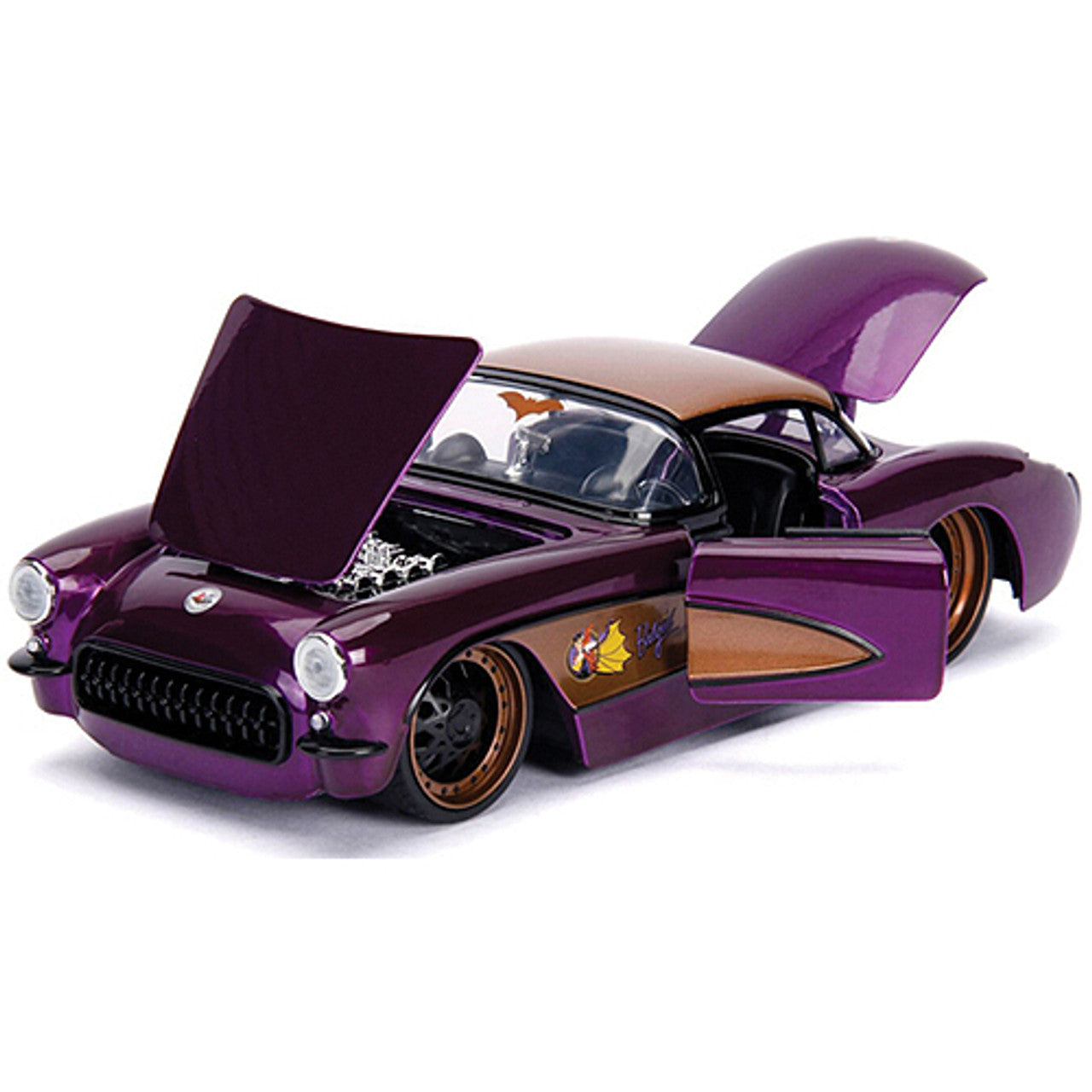 Batgirl 1957 Corvette Bombshell 1:24 Scale Diecast Model by Jada Toys