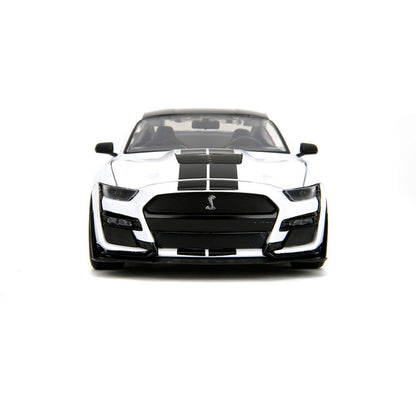 2020 Ford Mustang Shelby G.T. 500 - #65 White 1:24 Scale Diecast Model Car by Jada Toys
