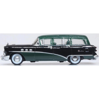 1954 Buick Century Estate Wagon - Baffin Green / Carlsbad Black 1:87 Scale Diecast Model Car by Oxford Diecast