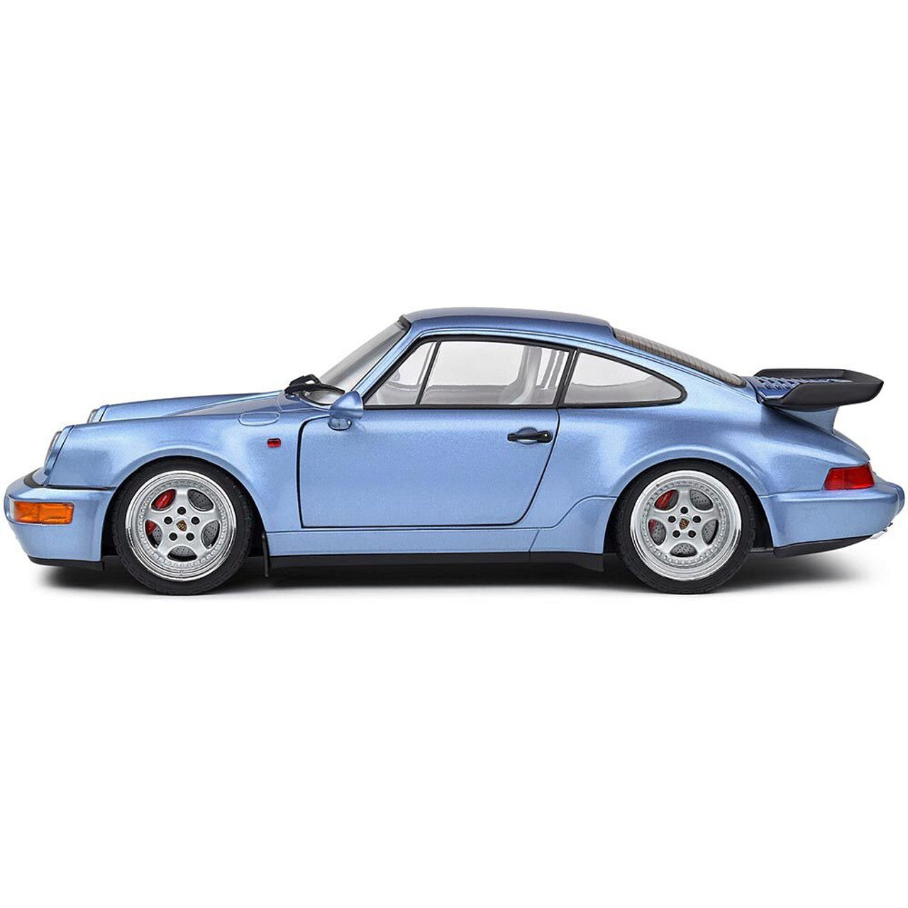 1990 Porsche 911 (964) Turbo - Blue 1:18 Scale Diecast Model Car by Solido