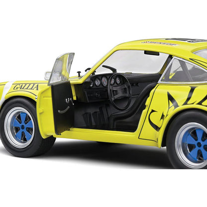 1973 Porsche 911 RSR Yellow Lafosse / Angoulet | Solido 1:18 Scale Diecast Model Car by Solido