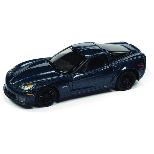 2012 Chevrolet Corvette Z06 - Supersonic Blue Metallic 1:64 Scale Diecast Model Car by Johnny Lightning