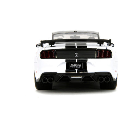2020 Ford Mustang Shelby G.T. 500 - #65 White 1:24 Scale Diecast Model Car by Jada Toys