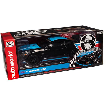 2015 Ford Mustang Petty's Garage 1:18 Scale Diecast Model Car by Auto World