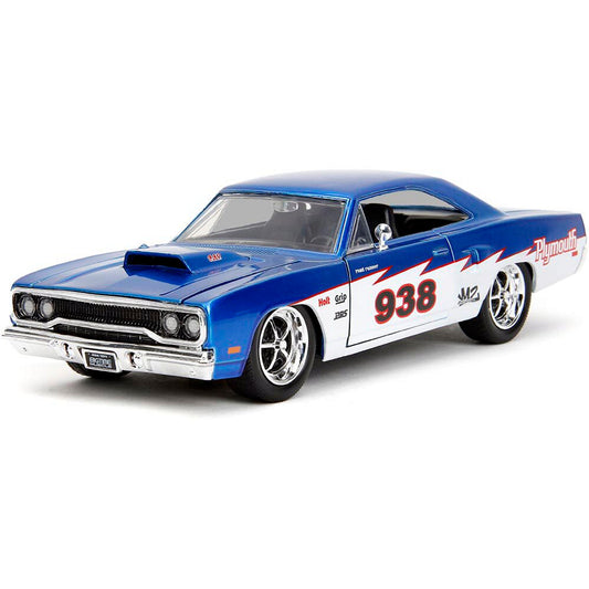 1970 Plymouth Roadrunner #938 1:24 Scale Diecast Model Car by Jada Toys