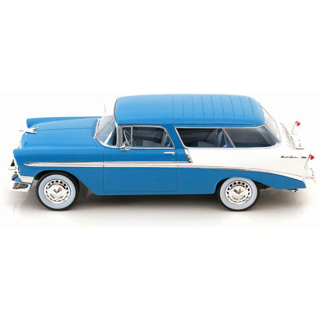 1956 Chevy Nomad - Blue 1:18 Scale Cast Resin Model Car by KK Scale Models