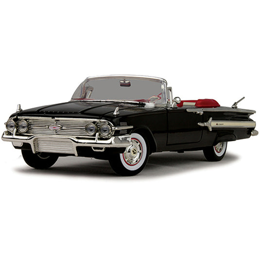 1960 Chevy Impala Convertible - Black 1:18 Scale Diecast Model by Motormax