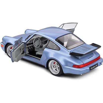 1990 Porsche 911 (964) Turbo - Blue 1:18 Scale Diecast Model Car by Solido