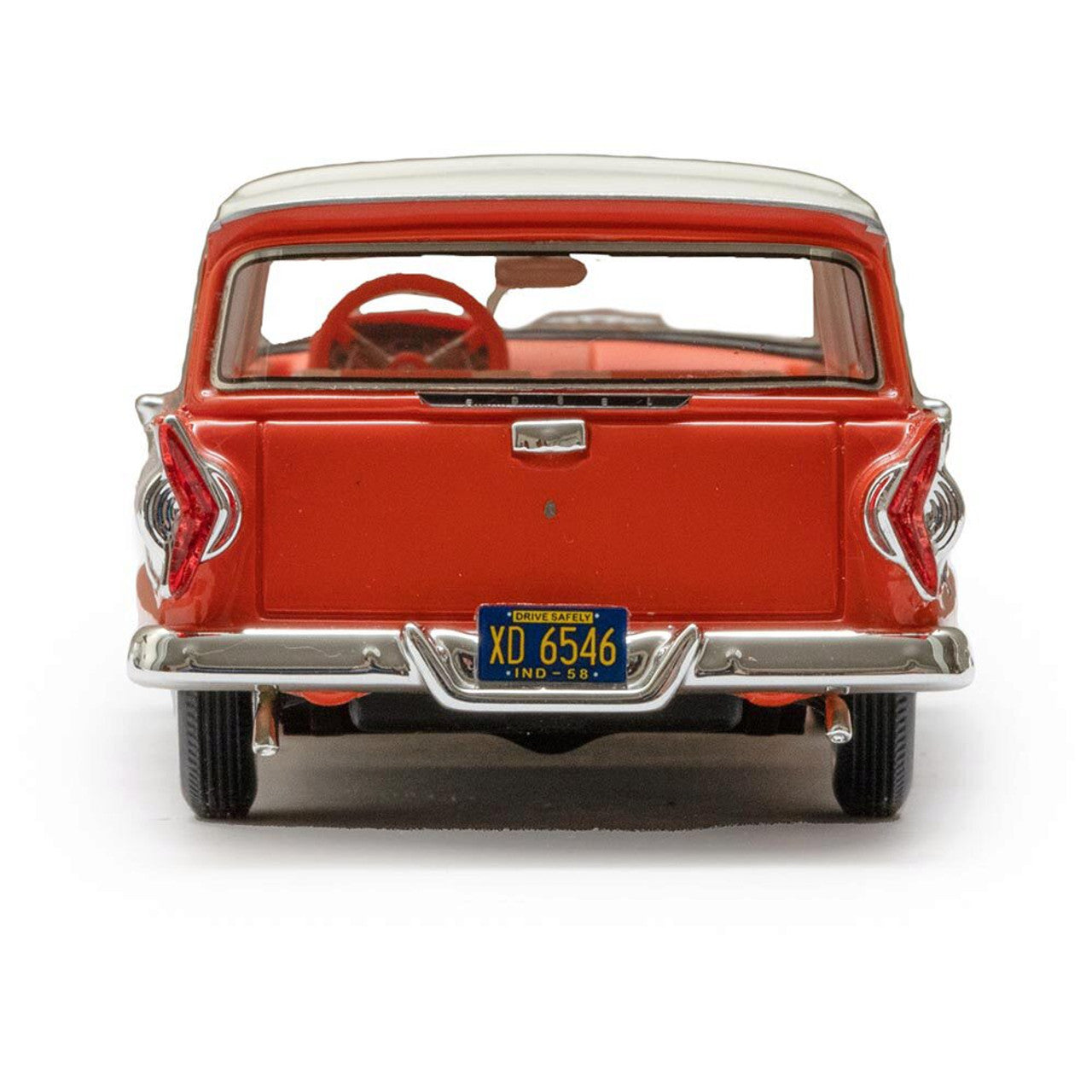 1958 Edsel Roundup 2-Door Station Wagon - Red 1:43 Scale Cast Resin Model Car by Esval Models
