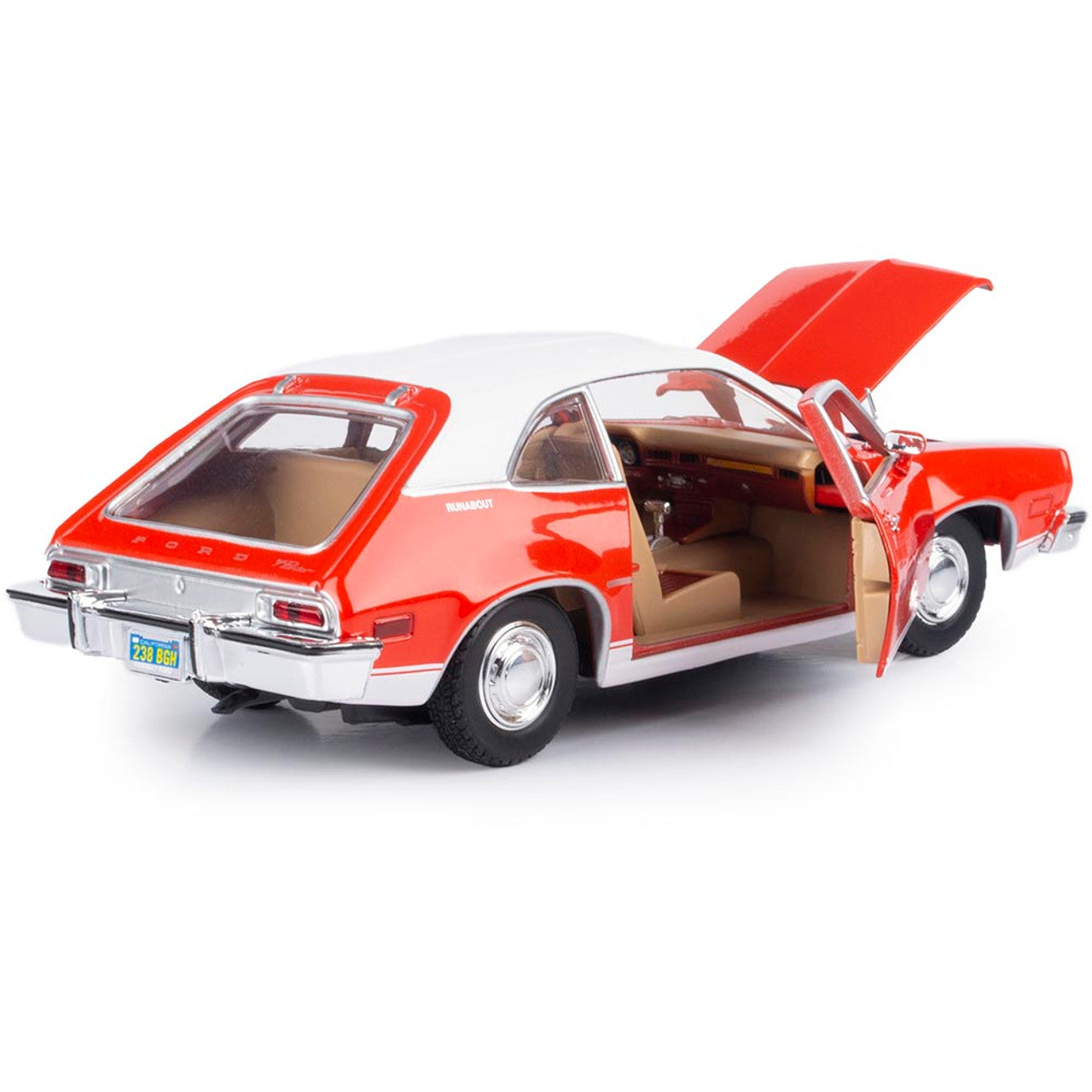 1974 Ford Pinto - Orange 1:24 Scale Diecast Model Car by Motormax