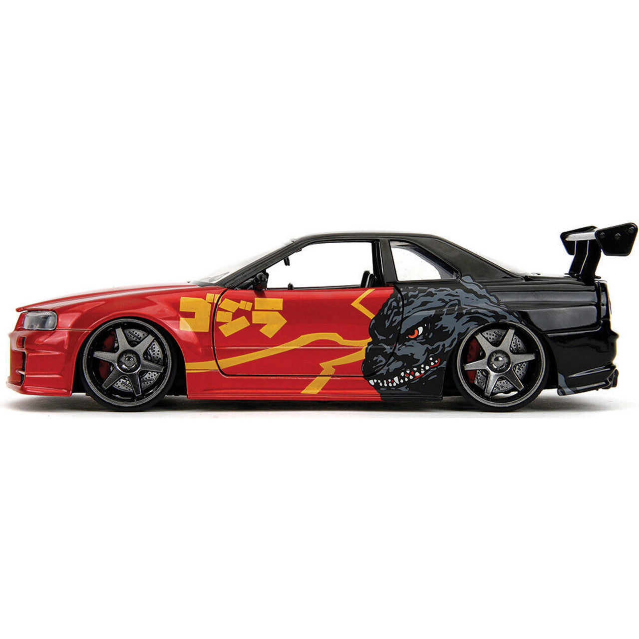 2002 Nissan Skyline GT-R (R34) - Godzilla 1:24 Scale Diecast Model Car by Jada Toys