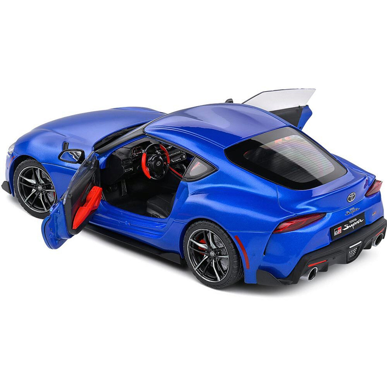 2021 Toyota GR Supra Blue 1:18 Scale Diecast Model Car by Solido