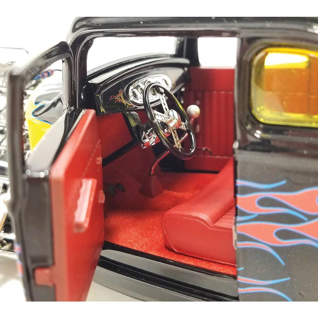 1932 Ford Blown 5 Window Coupe w/Rat Fink figure 1:18 Scale Diecast Model Car by Acme