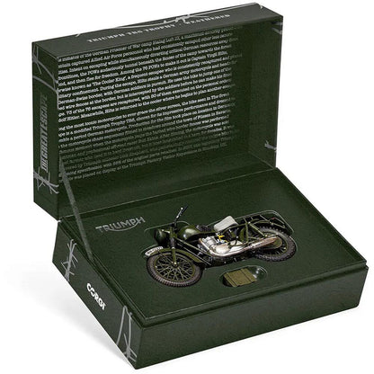 TRIUMPH TR6 TROPHY - Weathered - The Great Escape 1:12 Scale Diecast Model Motorcycle by Corgi