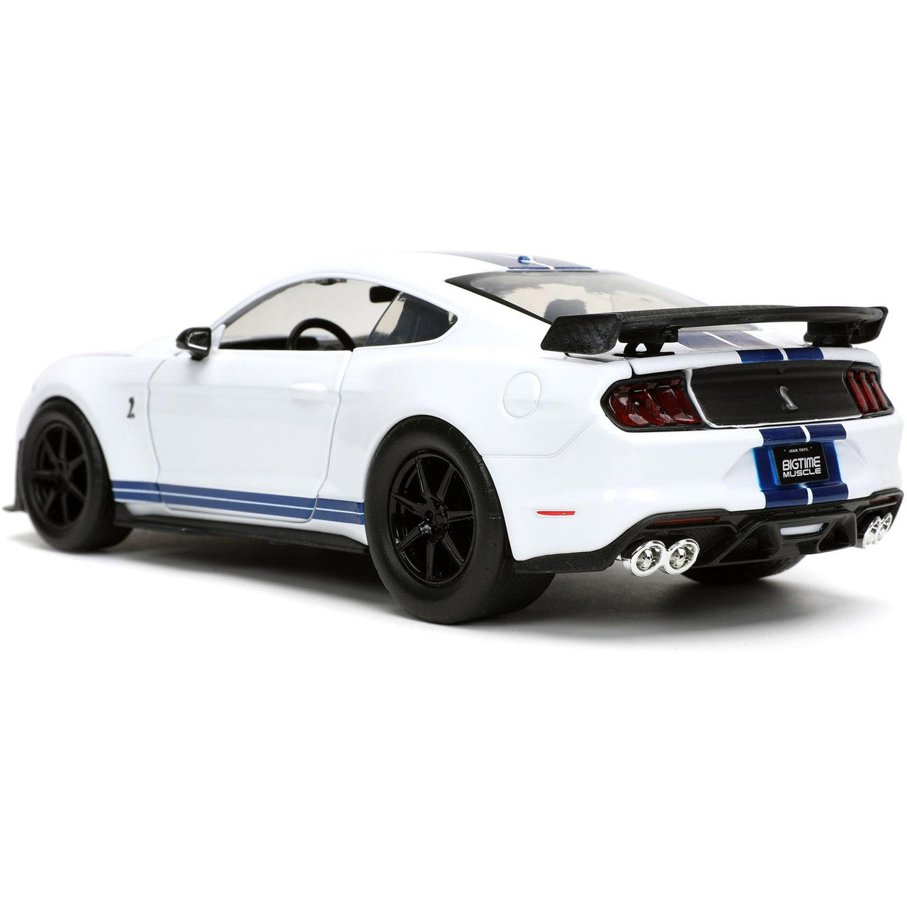 2020 Ford Mustang Shelby G.T. 500 BTM - Gloss White 1:24 Scale Diecast Model Car by Jada Toys