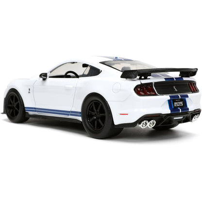 2020 Ford Mustang Shelby G.T. 500 BTM - Gloss White 1:24 Scale Diecast Model Car by Jada Toys