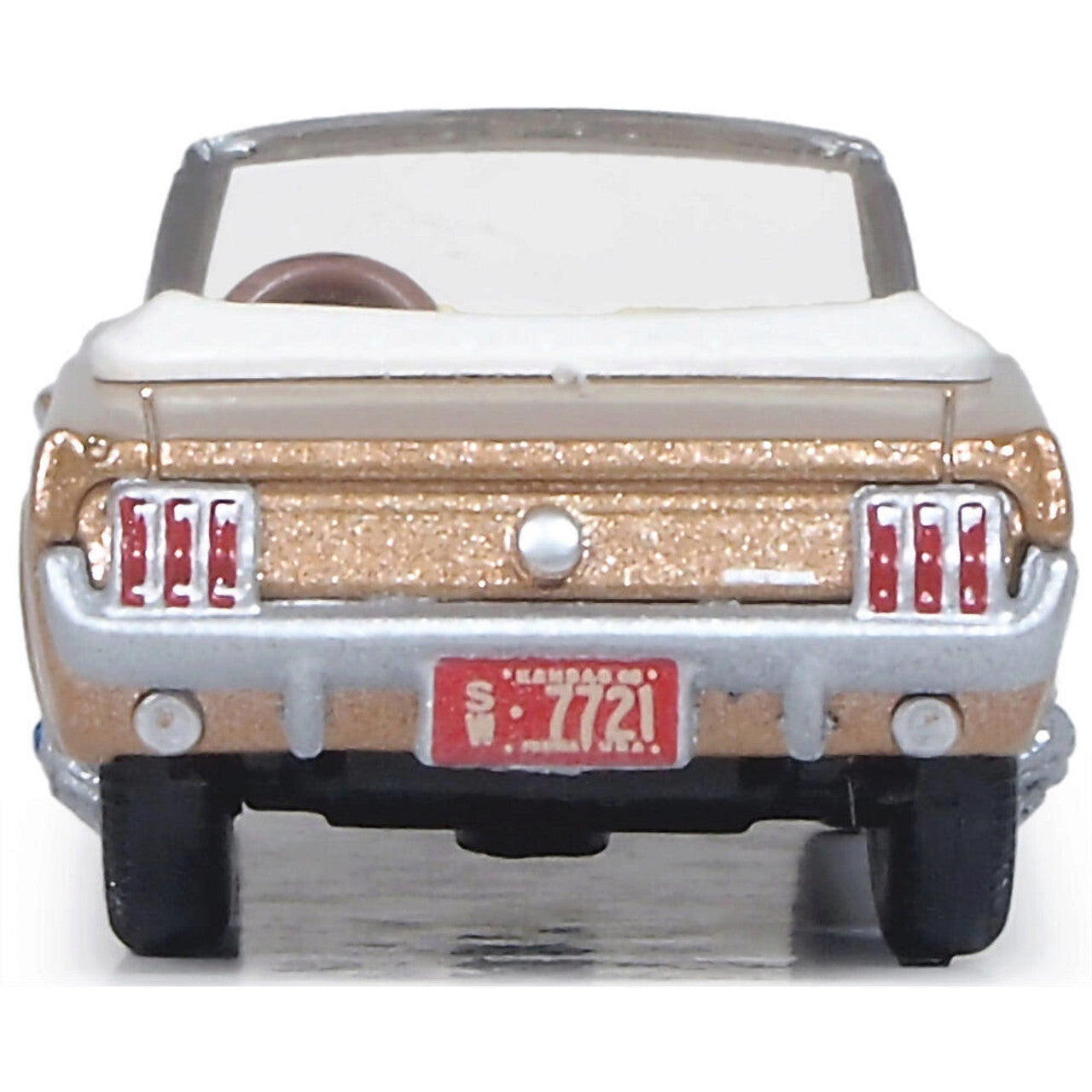 1965 Ford Mustang Convertible - Prairie Bronze 1:87 Scale Diecast Model Car by Oxford Diecast