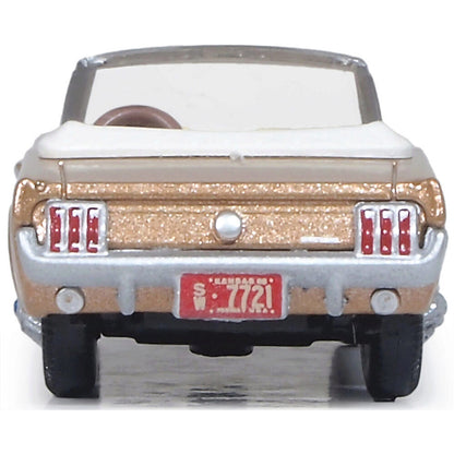 1965 Ford Mustang Convertible - Prairie Bronze 1:87 Scale Diecast Model Car by Oxford Diecast
