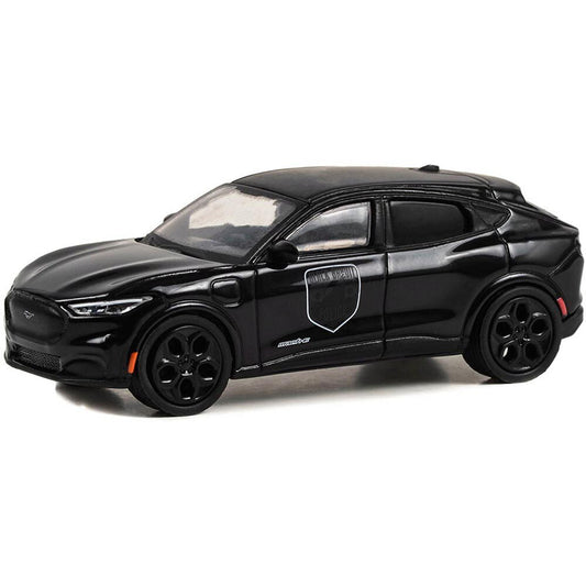 2023 Ford Mustang Mach-E GT - Black Bandit Police 1:64 Scale Diecast Model Car by Greenlight