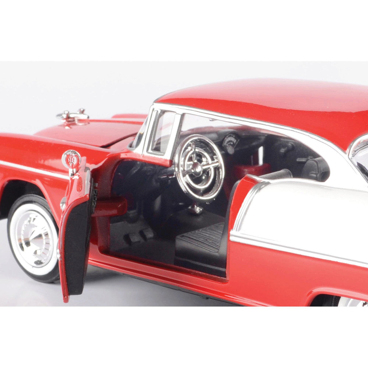 1955 Chevy Bel Air - Red 1:24 Scale 1:24 Scale Diecast Model Car by Motormax