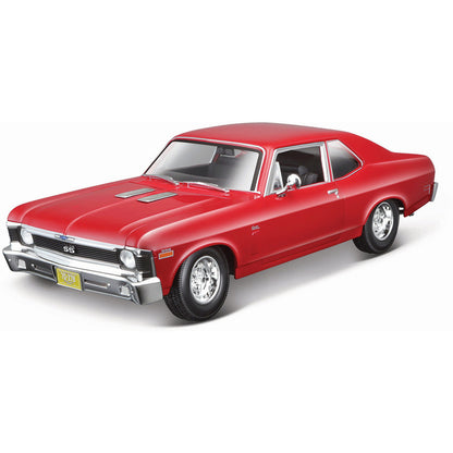 1970 Chevrolet Nova SS Coupe - Red 1:18 Scale Diecast Model Car by Maisto