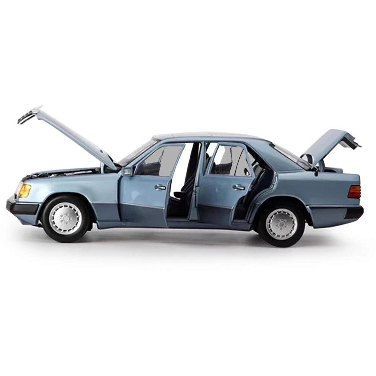 1990 Mercedes 230 E - Light Blue Metallic 1:18 Scale Diecast Model Car by Norev