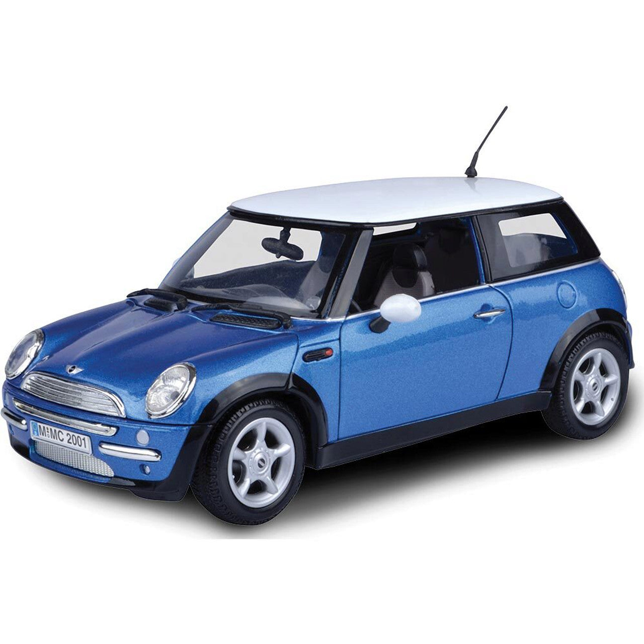 2001 Mini Cooper (R50) - Blue 1:18 Scale Diecast Model Car by Motormax