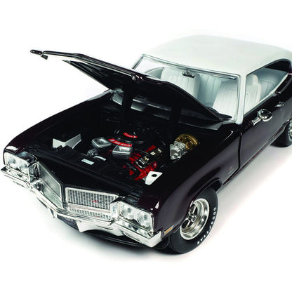 1970 Buick GS Stage 1 Hardtop (MCACN) - Burgundy Mist 1:18 Scale Diecast Model Car by American Muscle - Ertl