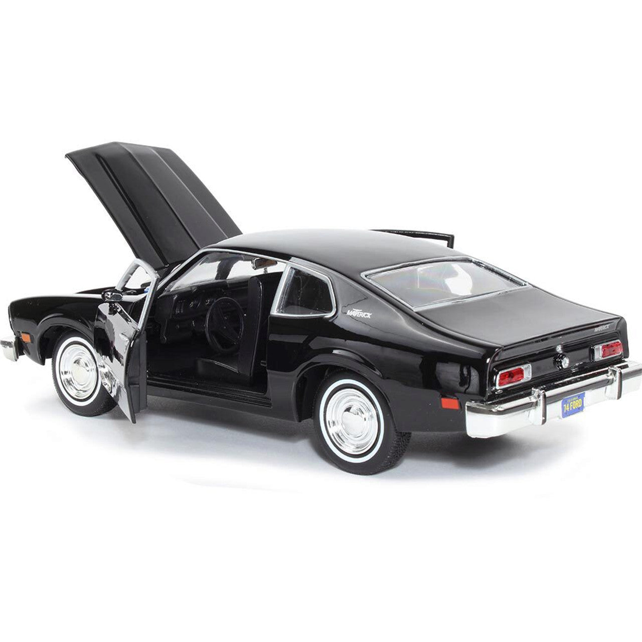 Forgotten Classics - Ford Maverick - Black 1:24 Scale Diecast Model Car by Motormax