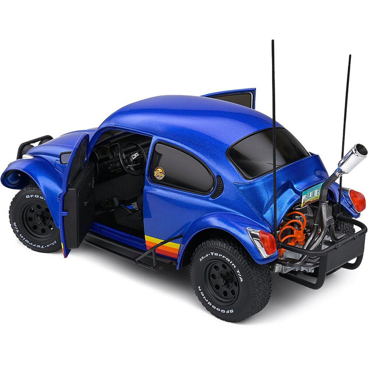 1975 Volkswagen Beetle - Baja Metallic Blue 1:18 Scale Diecast Model Car by Solido
