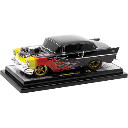 1957 Chevrolet 150 Hardtop Drag Car 1:24 Scale Diecast Model Car by M2 Machines