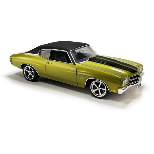 1970 Chevrolet Chevelle SS Restomod - Green with Vinyl Top 1:18 Scale Diecast Model Car by Acme