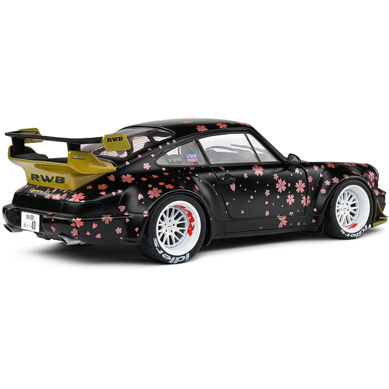 2021 RWB Body Kit - Aoki Black 1:18 Scale Diecast Model Car by Solido