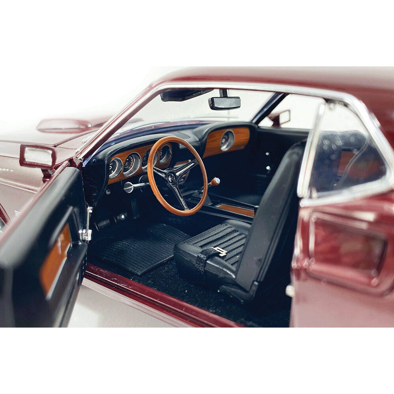 1969 Ford Mustang Boss 429 - Royal Maroon 1:18 Scale Diecast Model Car by Acme