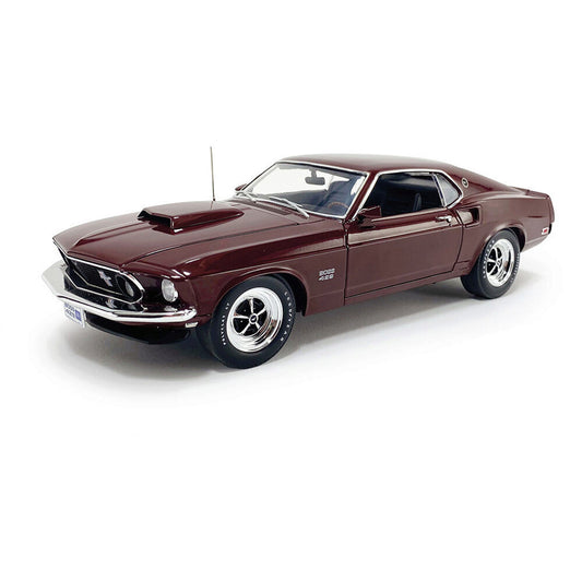 1969 Ford Mustang Boss 429 - Royal Maroon 1:18 Scale Diecast Model Car by Acme
