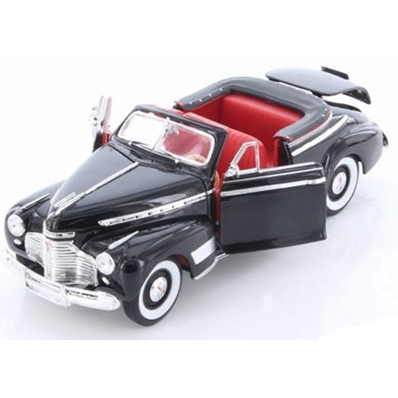1941 Chevrolet Special Deluxe Convertible - Black 1:24 Scale Diecast Model Car by Welly