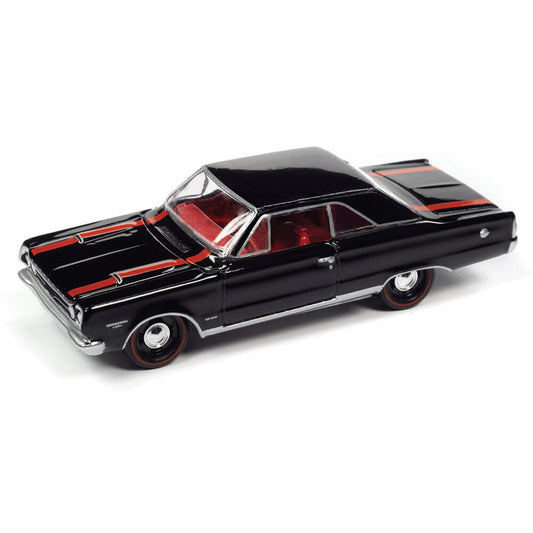 1967 Plymouth GTX - Gloss Black 1:64 Scale Diecast Model Car by Johnny Lightning