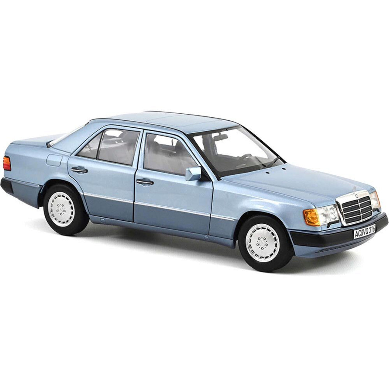 1990 Mercedes 230 E - Light Blue Metallic 1:18 Scale Diecast Model Car by Norev